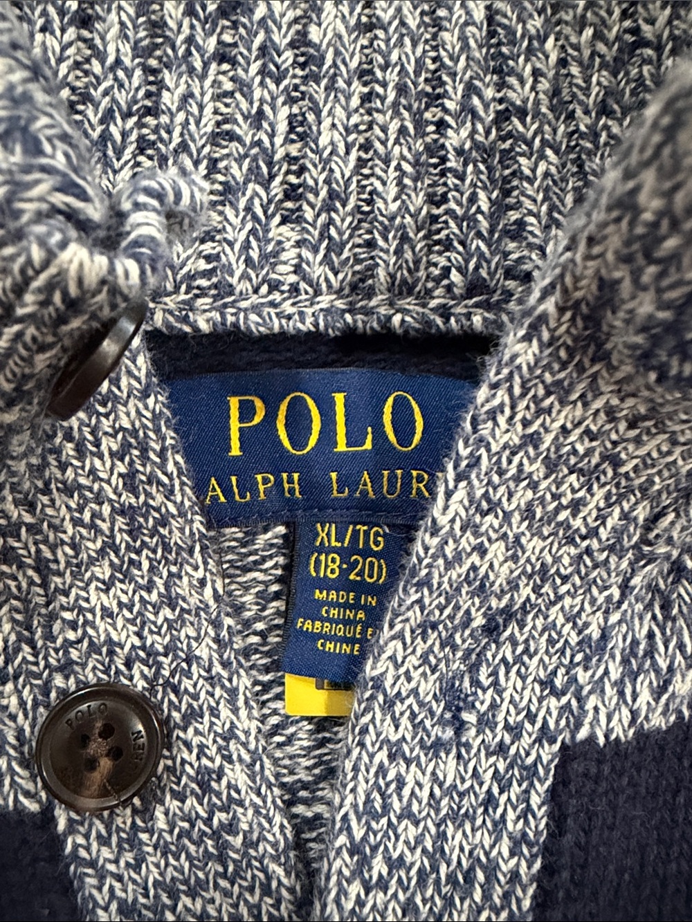 Boy’s Ralph Lauren Quarter Zip Sweater. Size XL. Like New Condition. - Picture 9 of 12